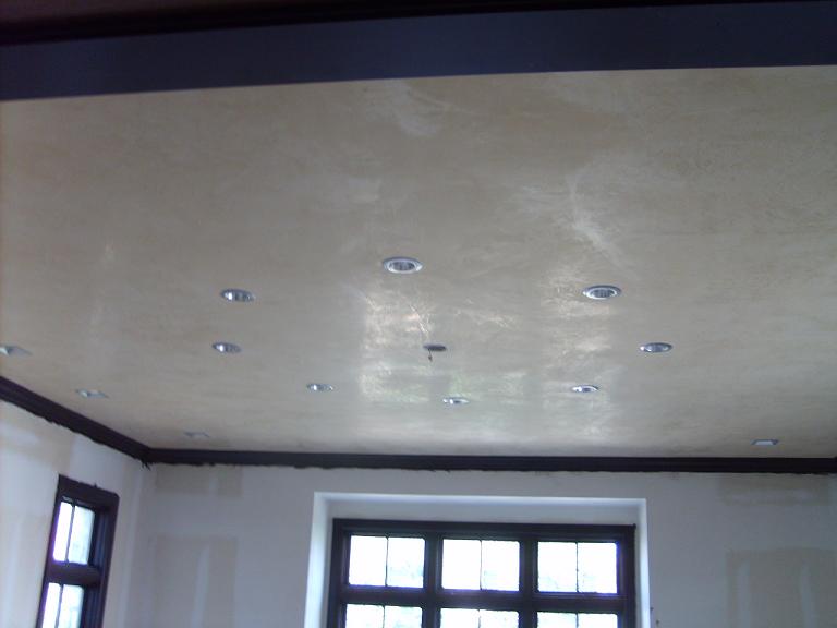Spatolato Venetian Plaster ceiling